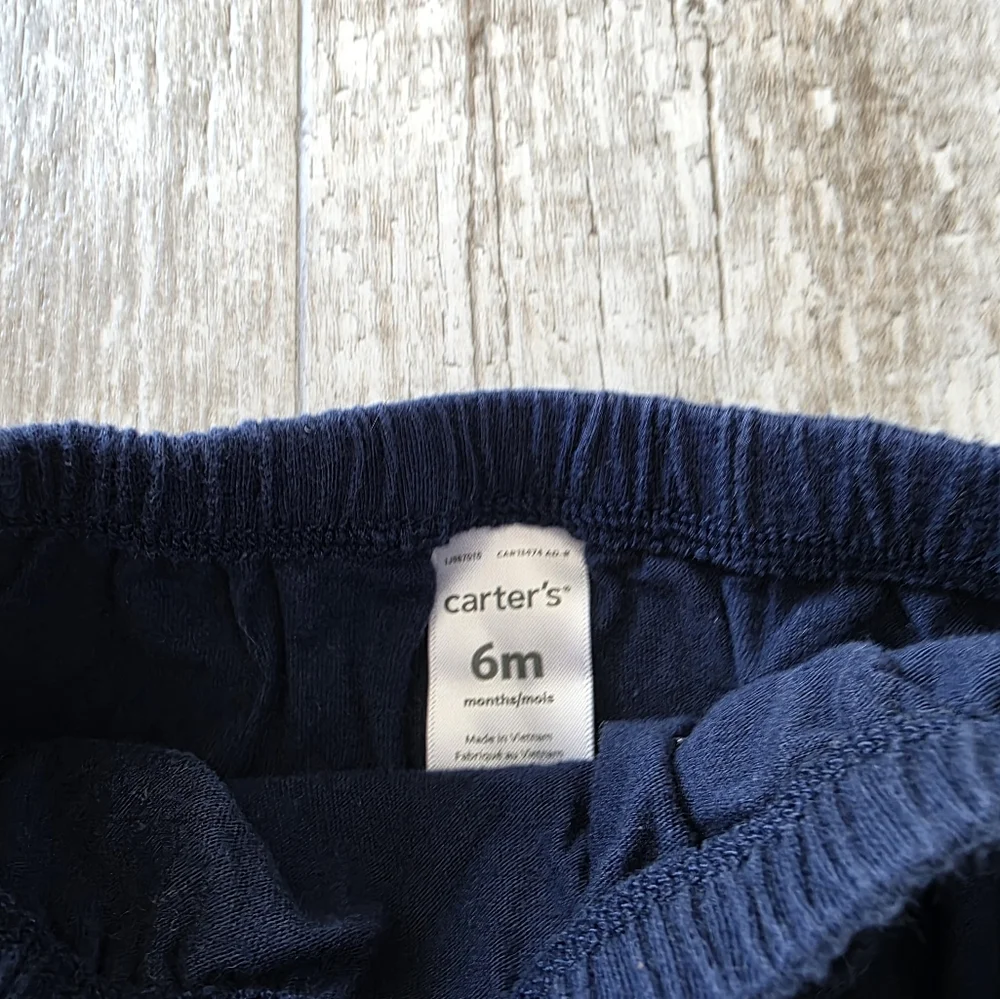 set of 3 bloomers 6-9months diaper cover carters prange navy grey baby clothes
